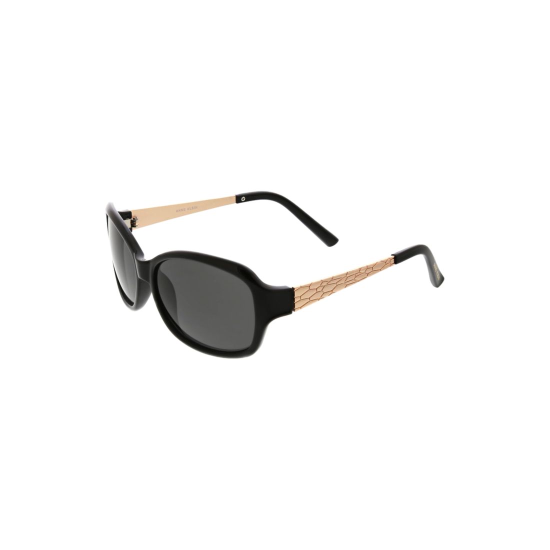 Anne Klein Women's Wrapped Rectangle Python Sunglasses