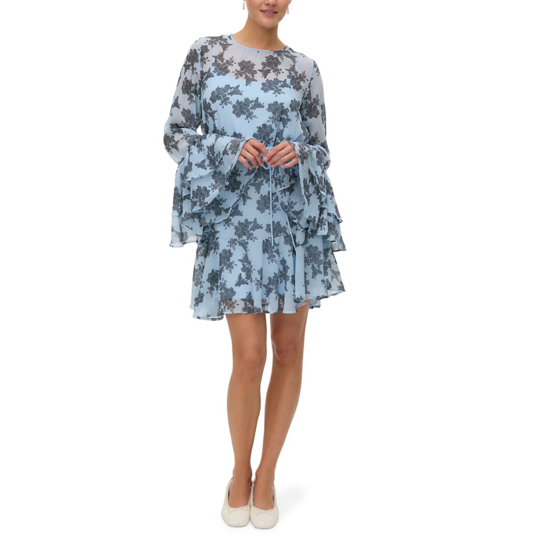 Belk Vero Moda Women's Camille Short Frill Dress available now at Haywood  Mall