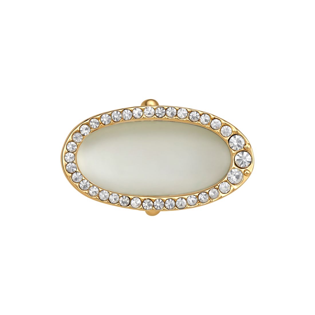 Guess Stone Crystal Pavé Statement Ring