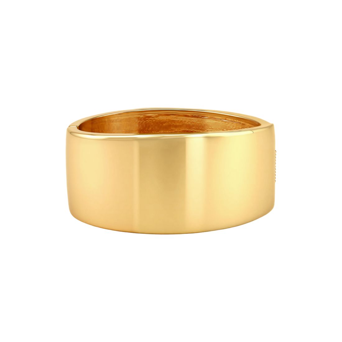 Guess Gold Wide Hinge Bangle Bracelet