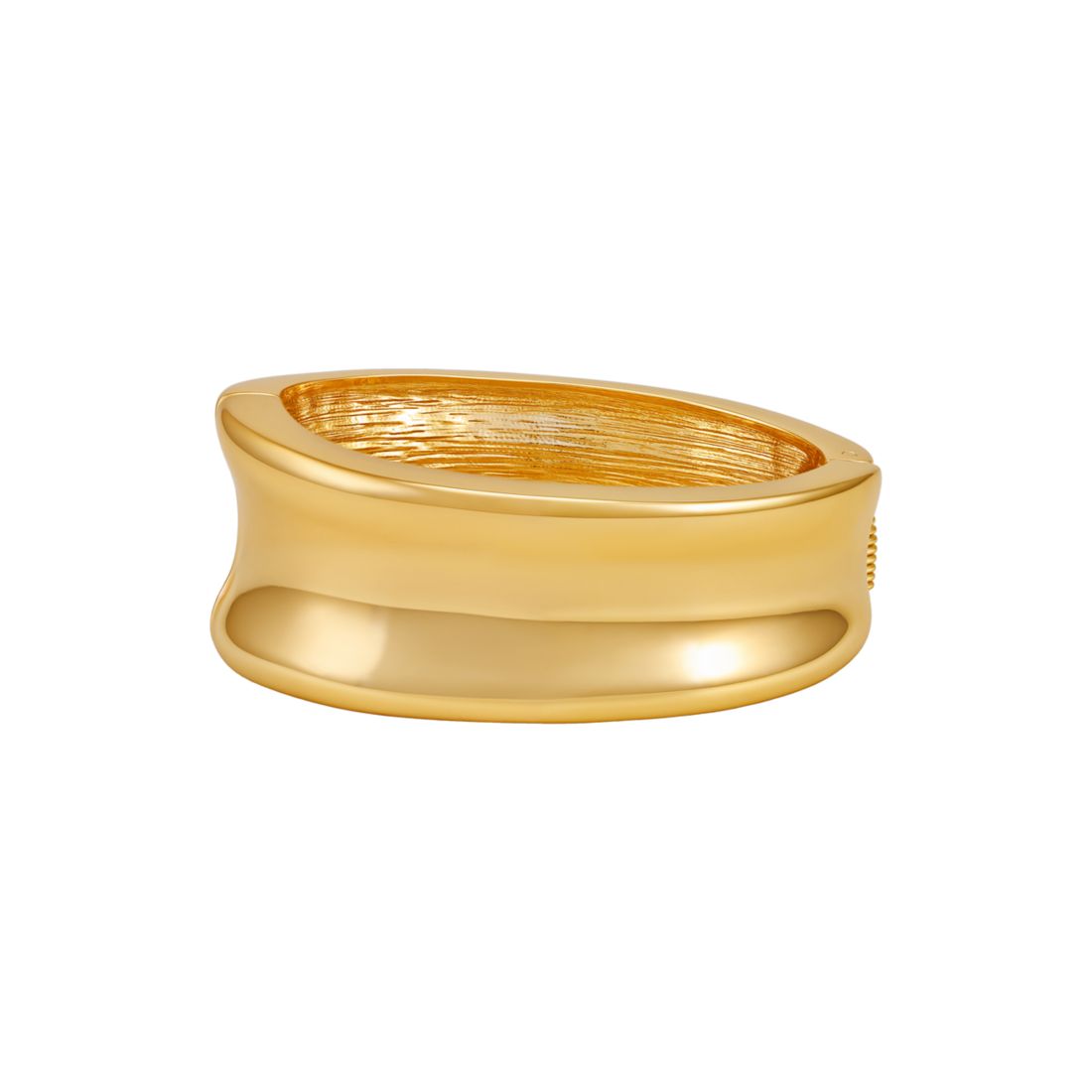 Guess Gold Tone Hinge Bangle Bracelet