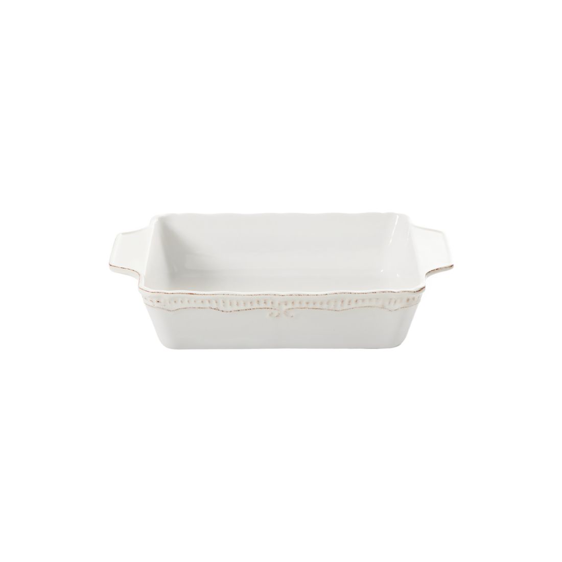 Modern. Southern. Home. Capri White Rectangular Baker Dish