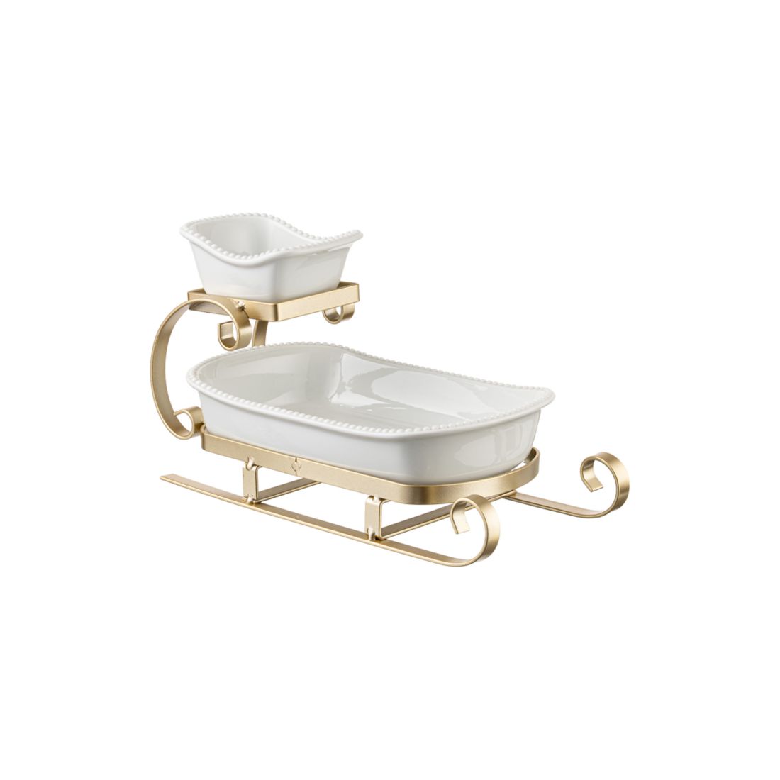 Godinger Sleigh Shaped Two Tiered Server