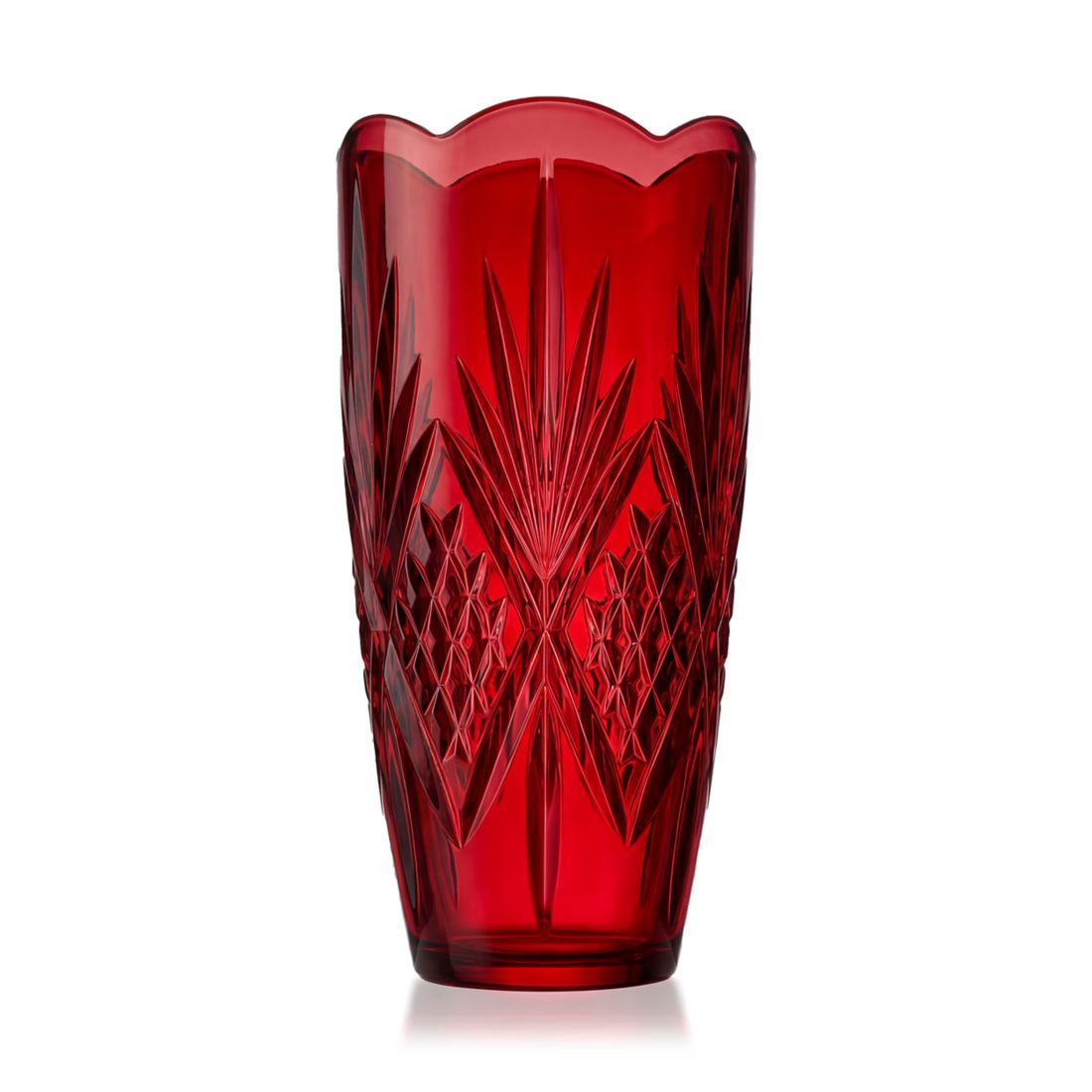 Godinger Dublin Red 12" Vase