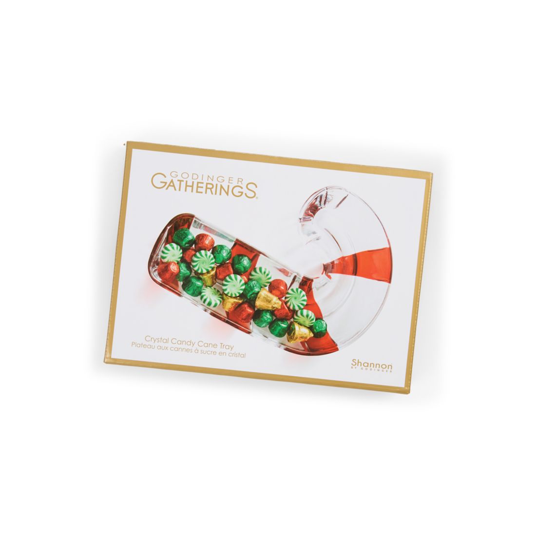 Godinger Peppermint Candy Cane Small Dish