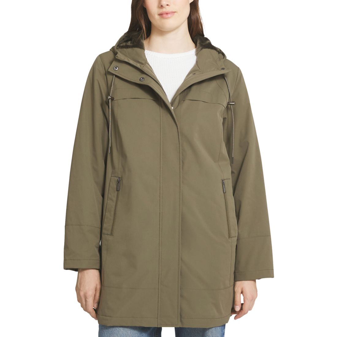 Lands' End Women's Micro Terry Rain Jacket