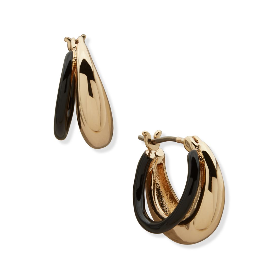 DKNY Jet Puffy Split Hoop Earrings