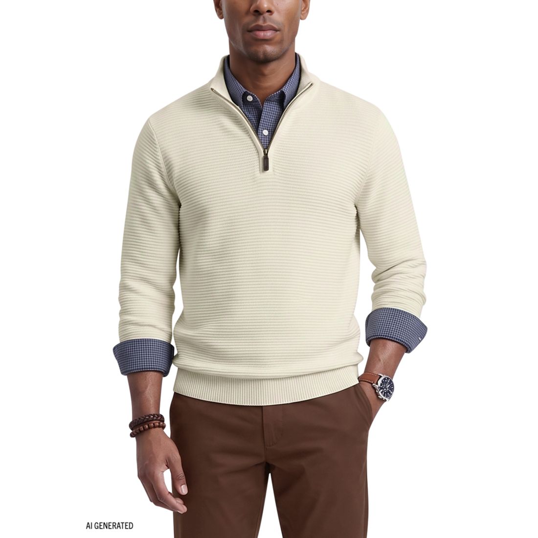 Izod Men's Ottoman 1/4 Zip Pullover