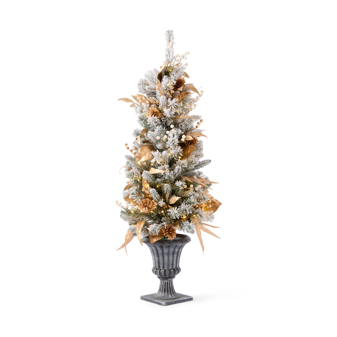 Biltmore Flock Gold Leaf Tree Decor