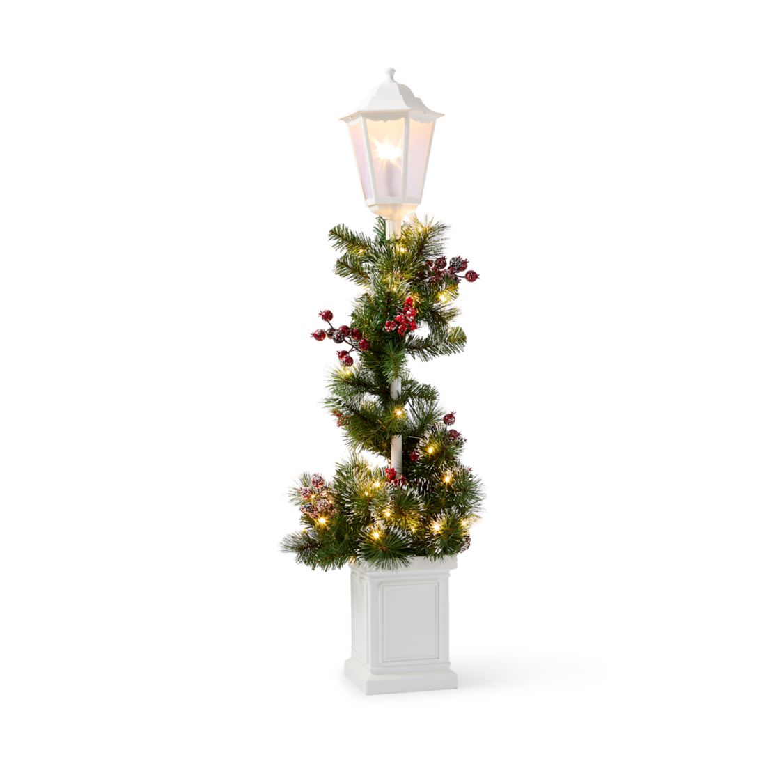Joyland Light Post with Greenery