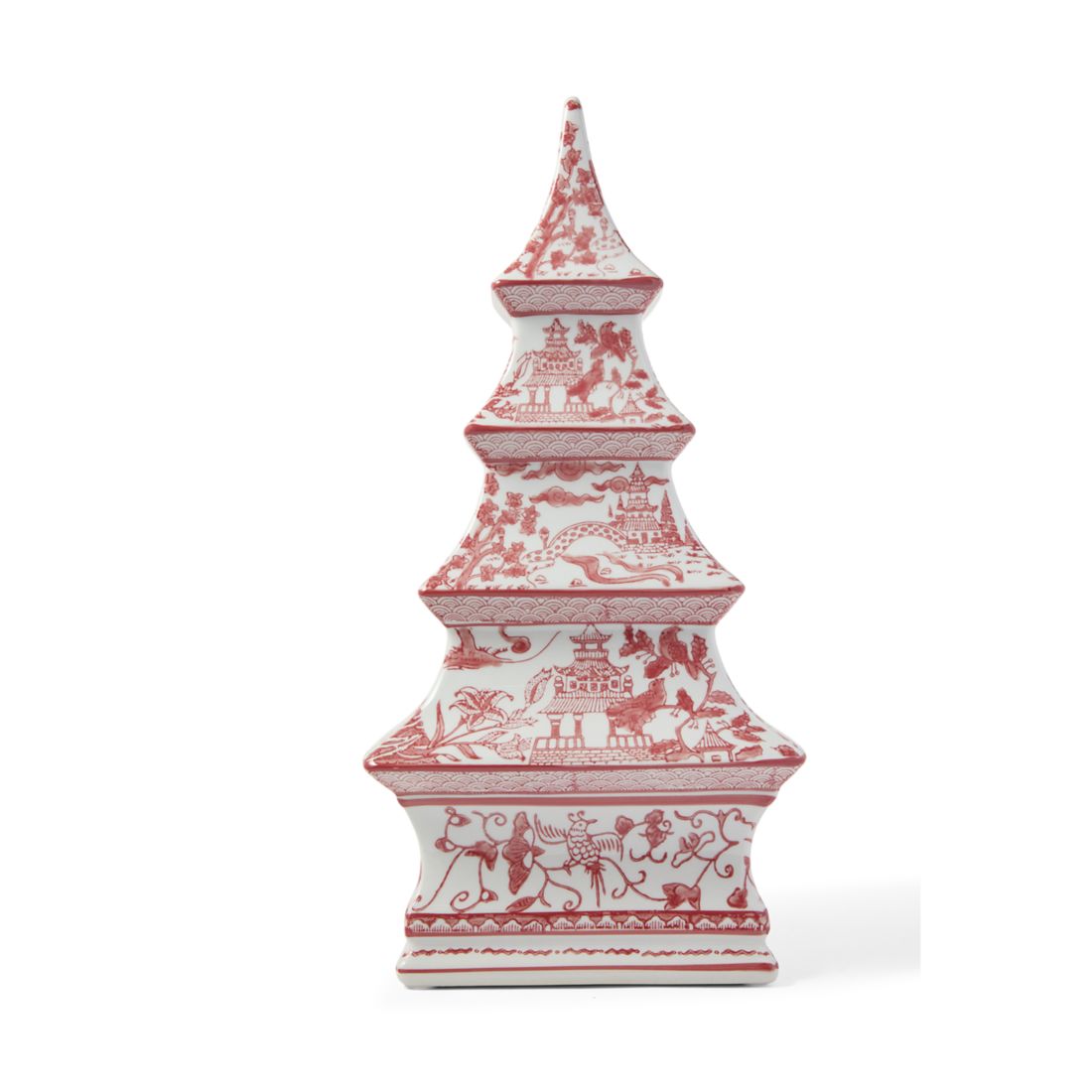 Biltmore Large Ceramic Temple Red Tree