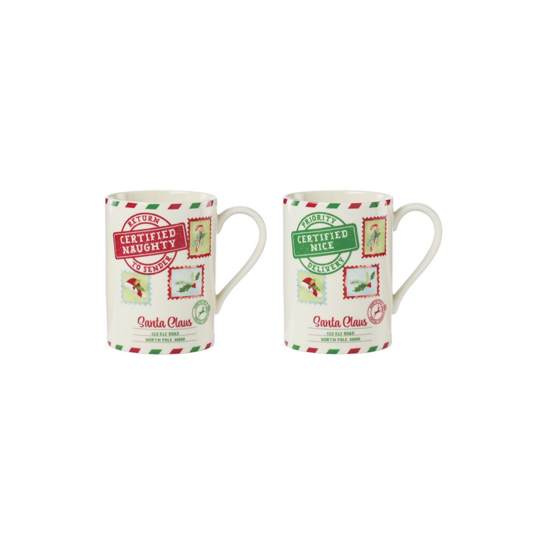 Lenox Naughty & Nice 2-Piece Mug Set