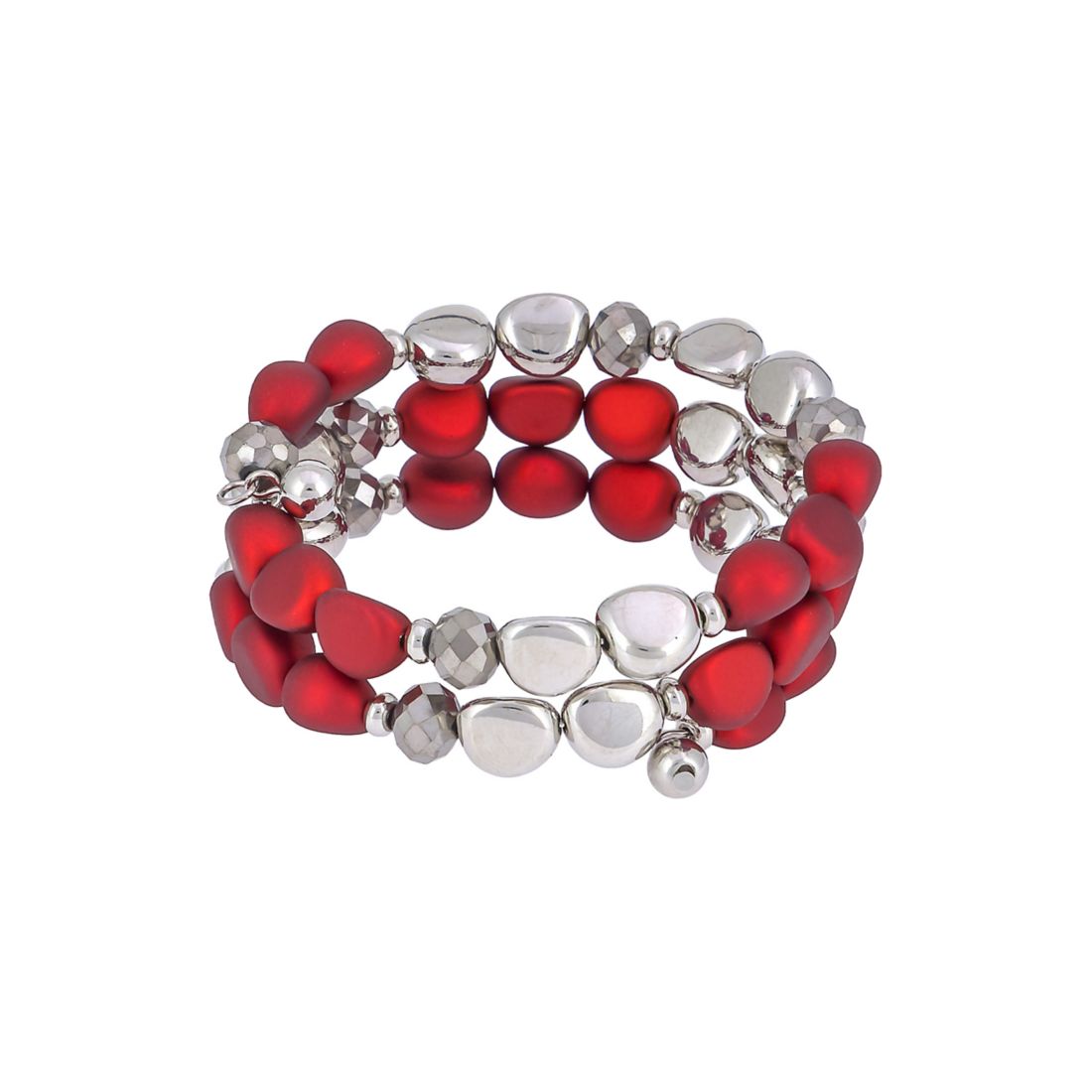 Ruby Rd Beaded Coil Bracelet