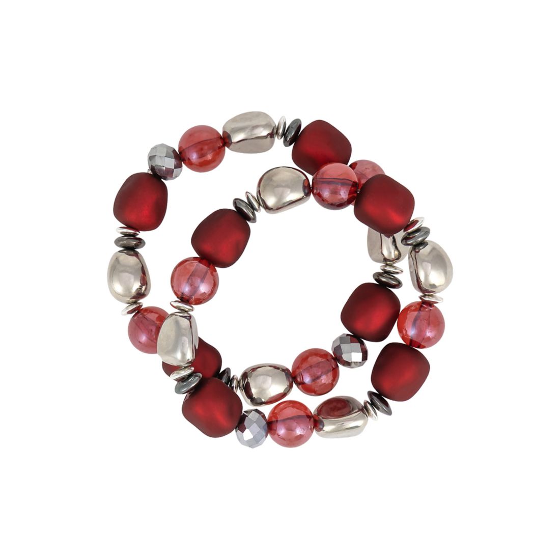 Ruby Rd Beaded Stretch Bracelet Set