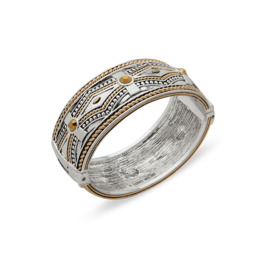 Lainey Wilson Two Tone Etched Bangle Bracelet
