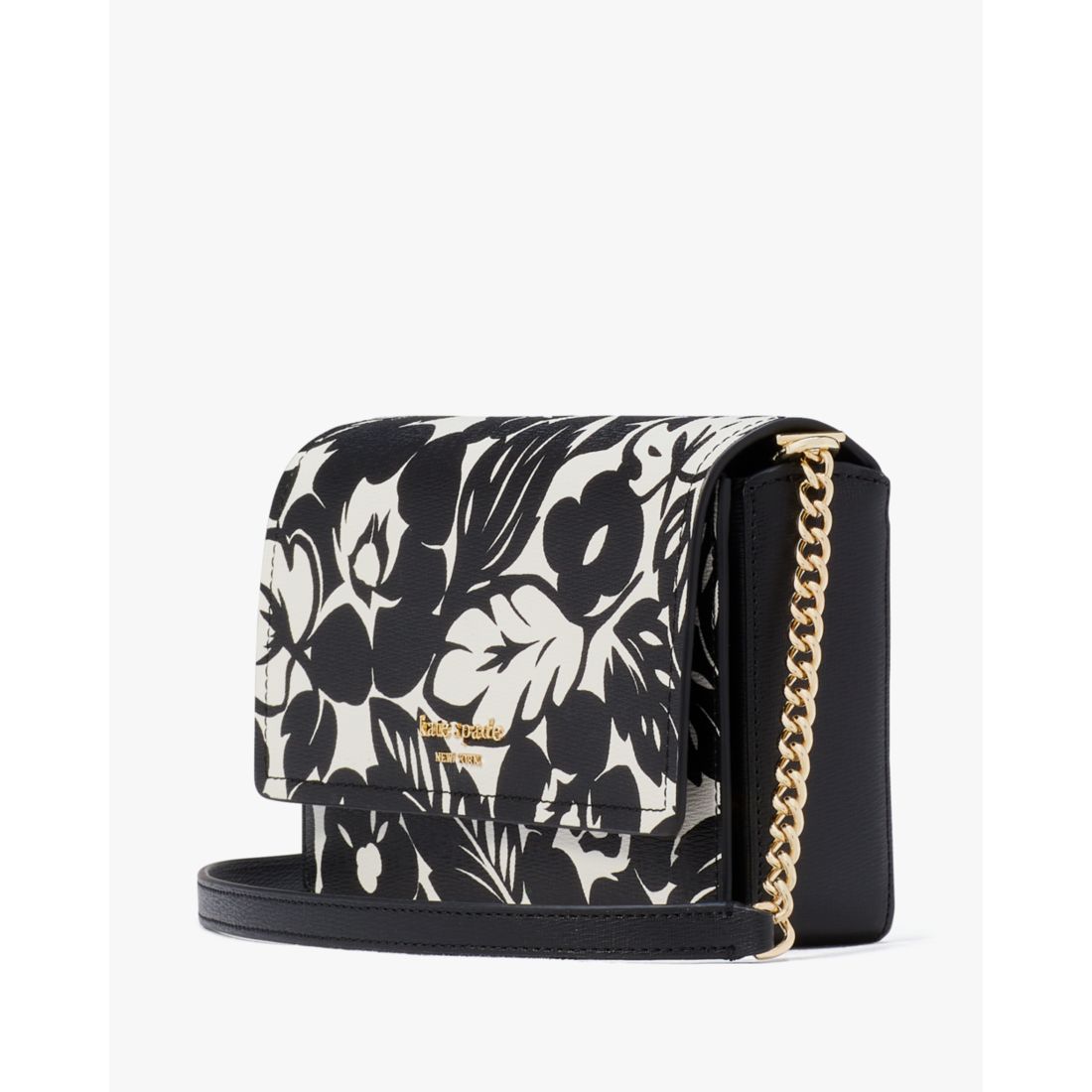 kate spade new york Morgan Tropical Foliage Flap Chain Wallet available now  at Del Amo Fashion Center®