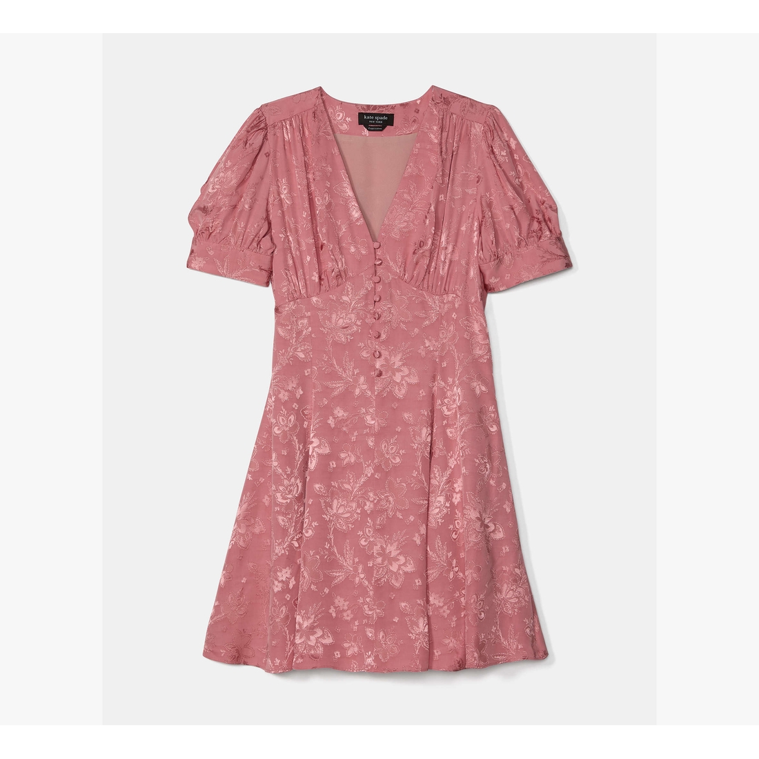 kate spade new york Fluid Jacquard Puff Sleeve Mini Dress available now at  Del Amo Fashion Center