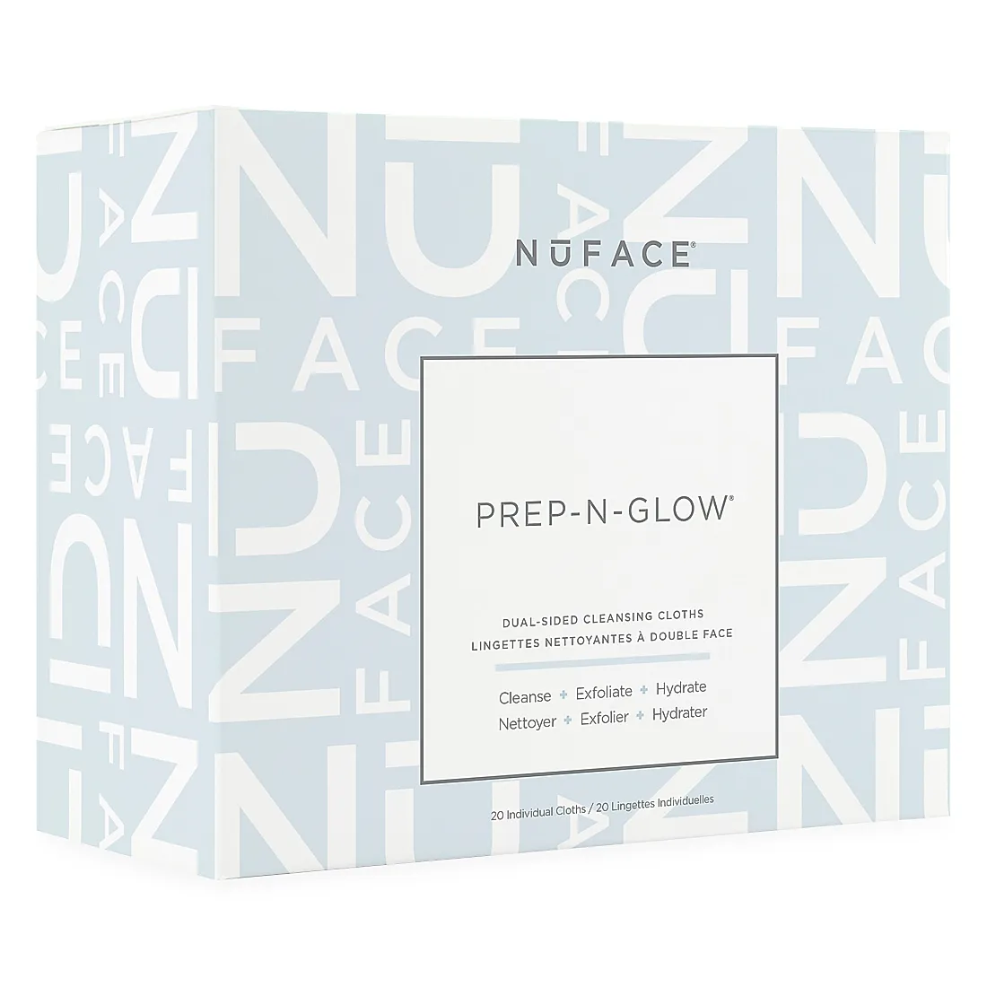 Nuface Prep-N-Glow 20-Pack Cloth Set