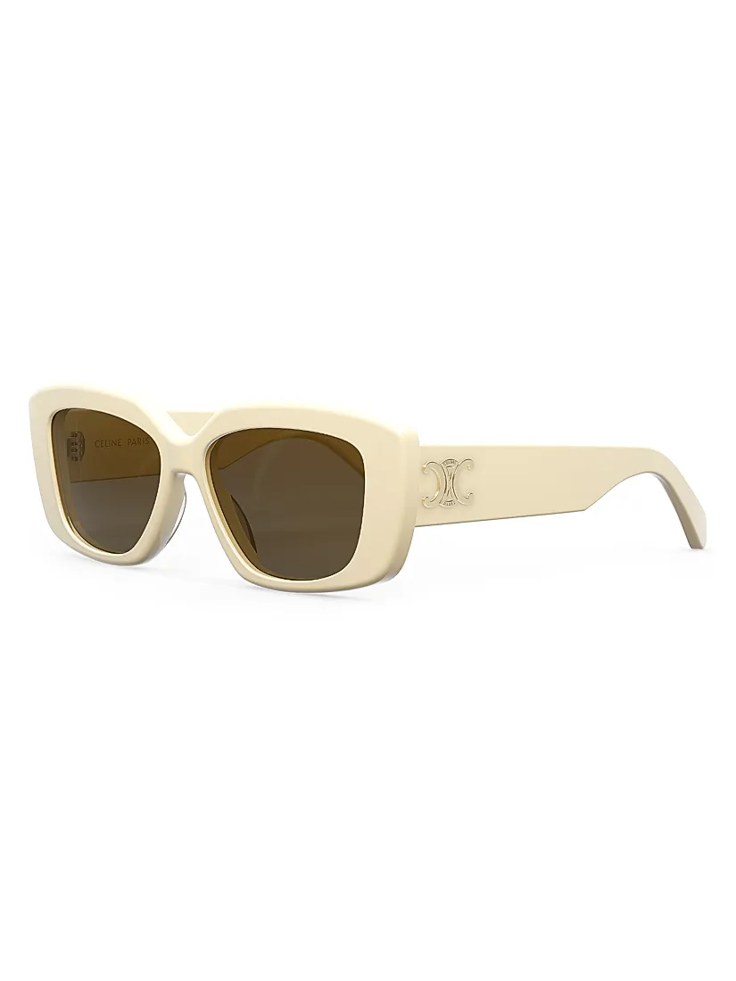 Celine Triomphe 55MM Rectangular Sunglasses