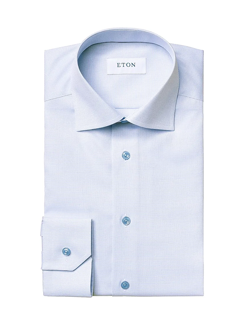 Eton Slim-Fit Textured Solid Shirt
