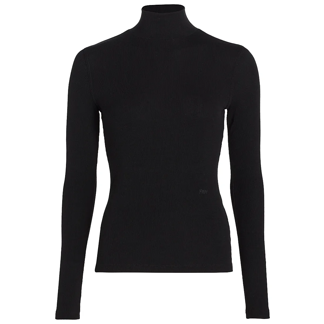 Frame Rib Turtleneck Sweater