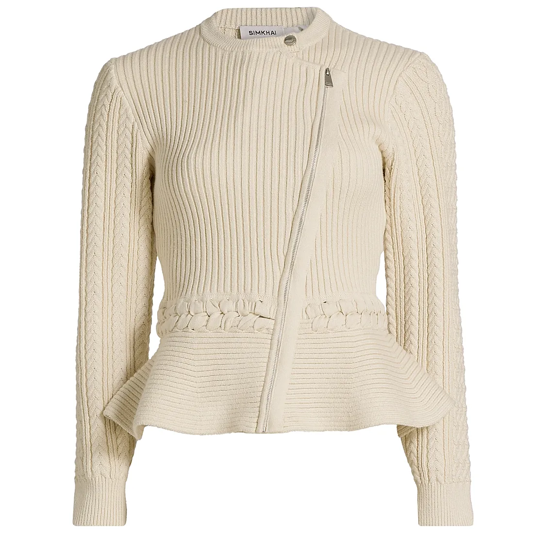 Simkhai Andi Knit Peplum Jacket