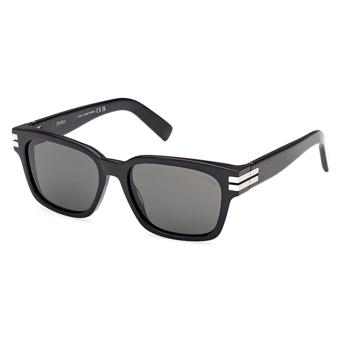 Zegna 55MM Rectangular Sunglasses