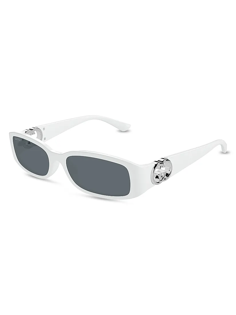 Gucci Hailey 54MM Rectangular Sunglasses