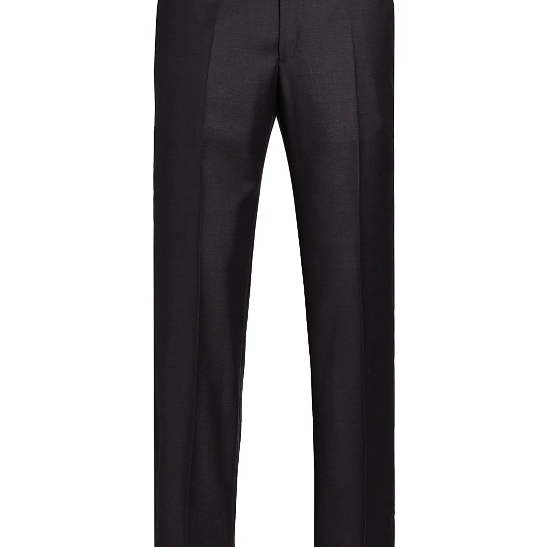 Giorgio Armani Textured Solid Wool Trousers