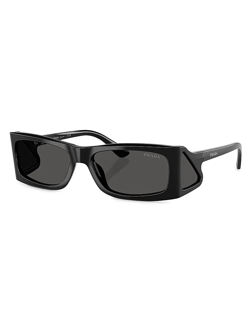 Prada 56MM Rectangular Sunglasses