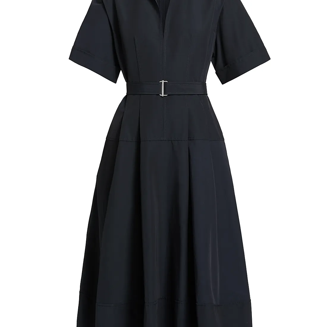midi long sleeve ruched dress Ruched Long-Sleeve Slimming Midi Dress | Built-In Shapewear