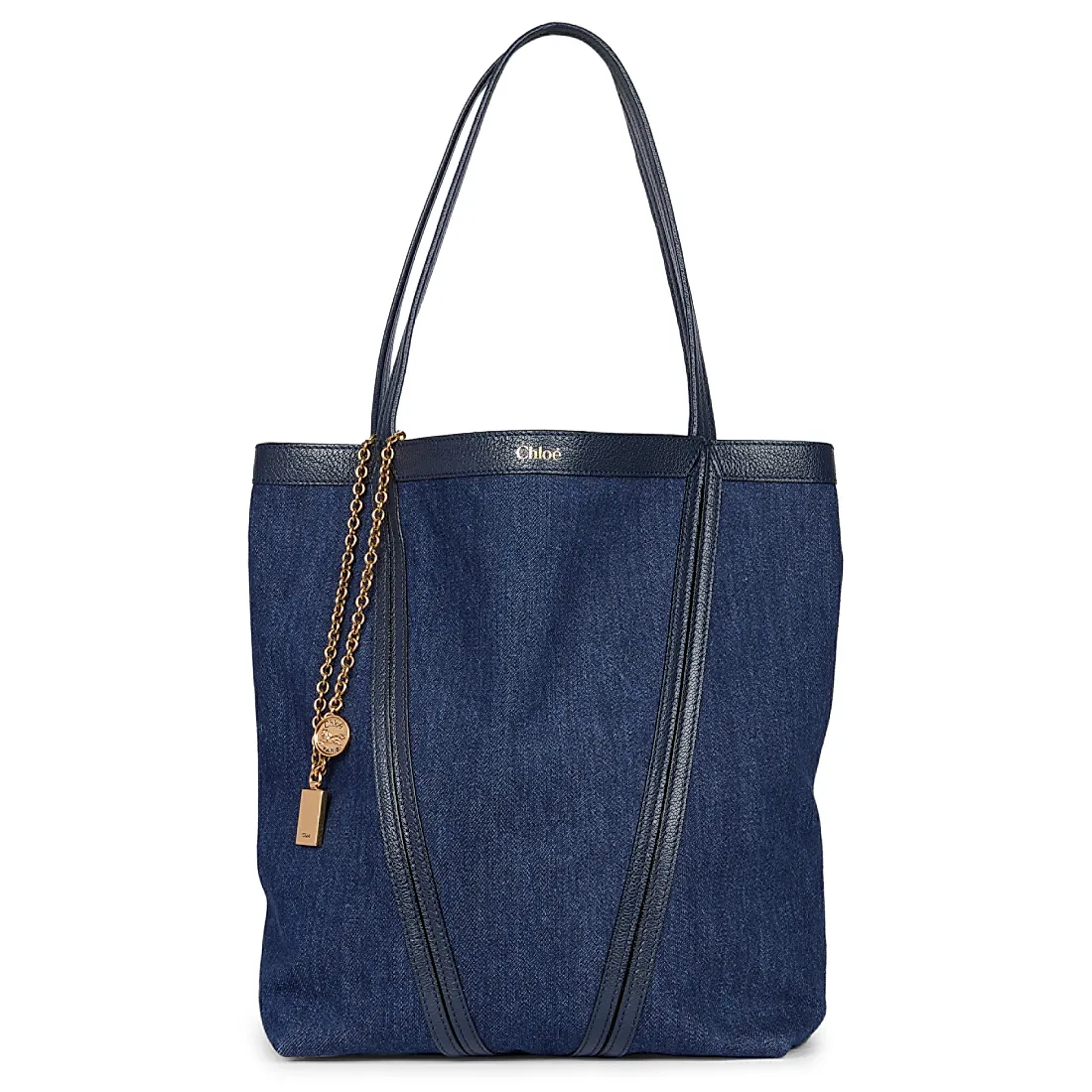 Chloé Medium Spin Denim Tote Bag
