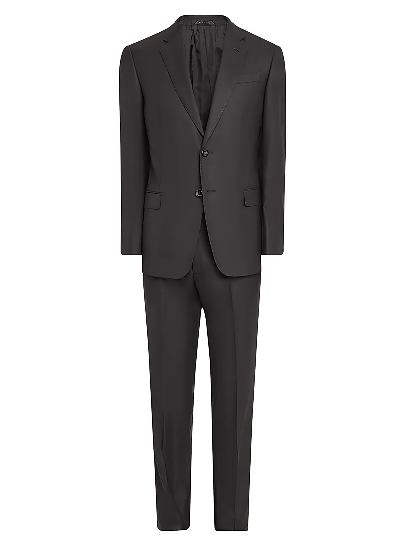 Giorgio Armani Basic Wool Single-Breasted Suit