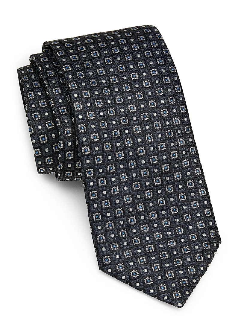 Canali Silk Medallion Tie