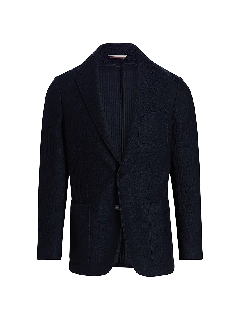 Canali Jersey Wool Regular-Fit Jacket