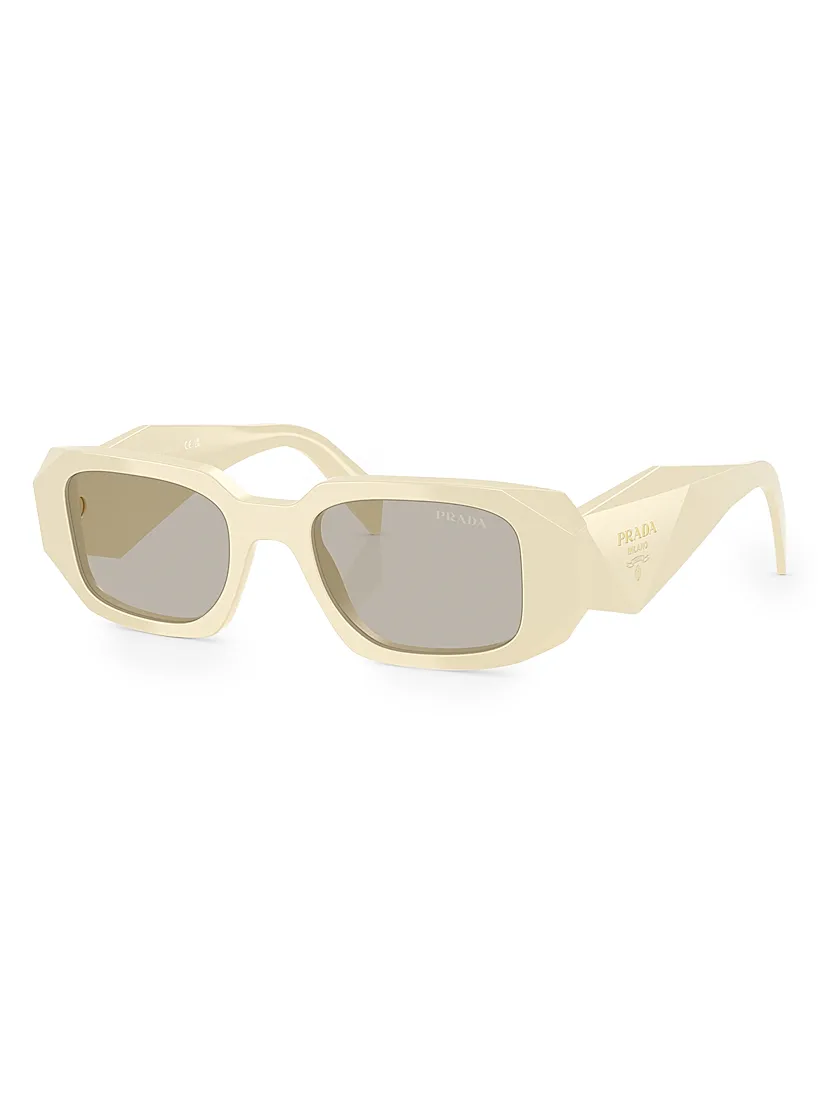 Prada 49MM Rectangle Sunglasses
