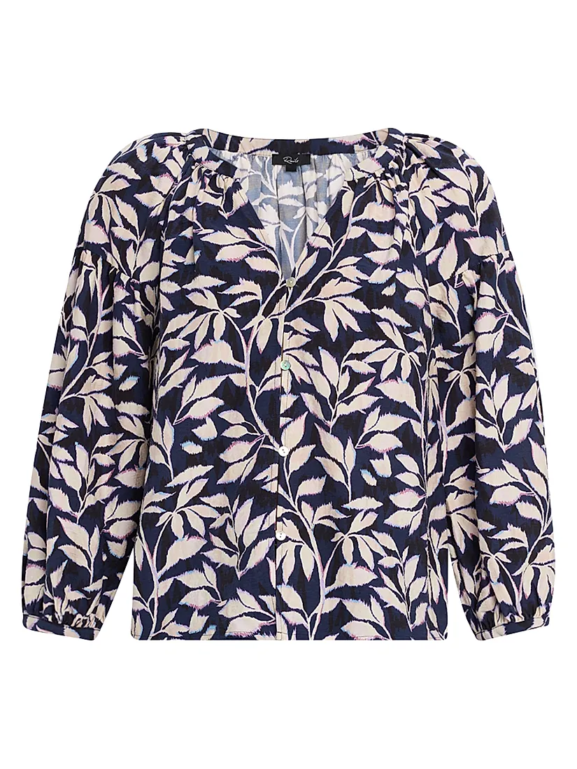Rails Vasia Printed Button-Front Blouse