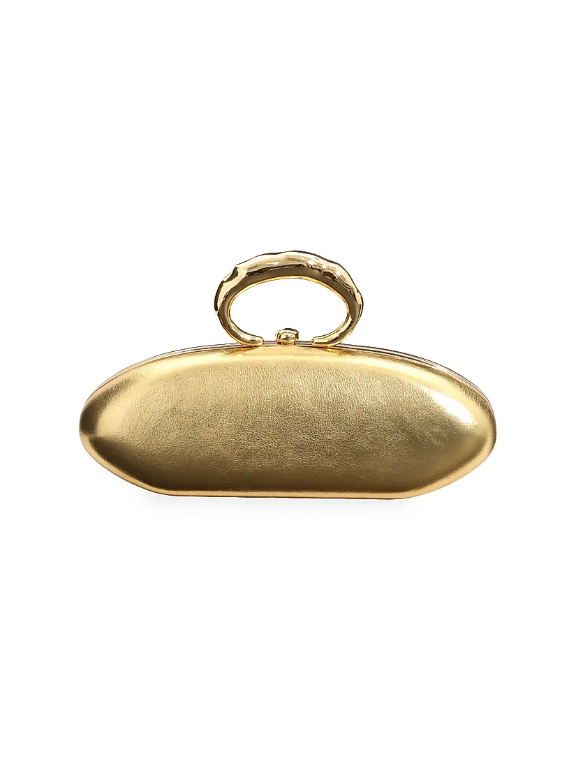 Alexis Bittar Molten Leather Minaudière