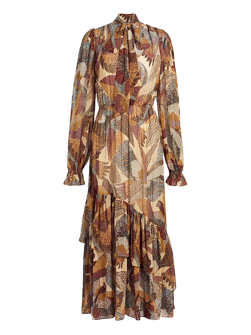 chinese dress ladies Saks Fifth Avenue Maxi Dress  Via Davia Vintage