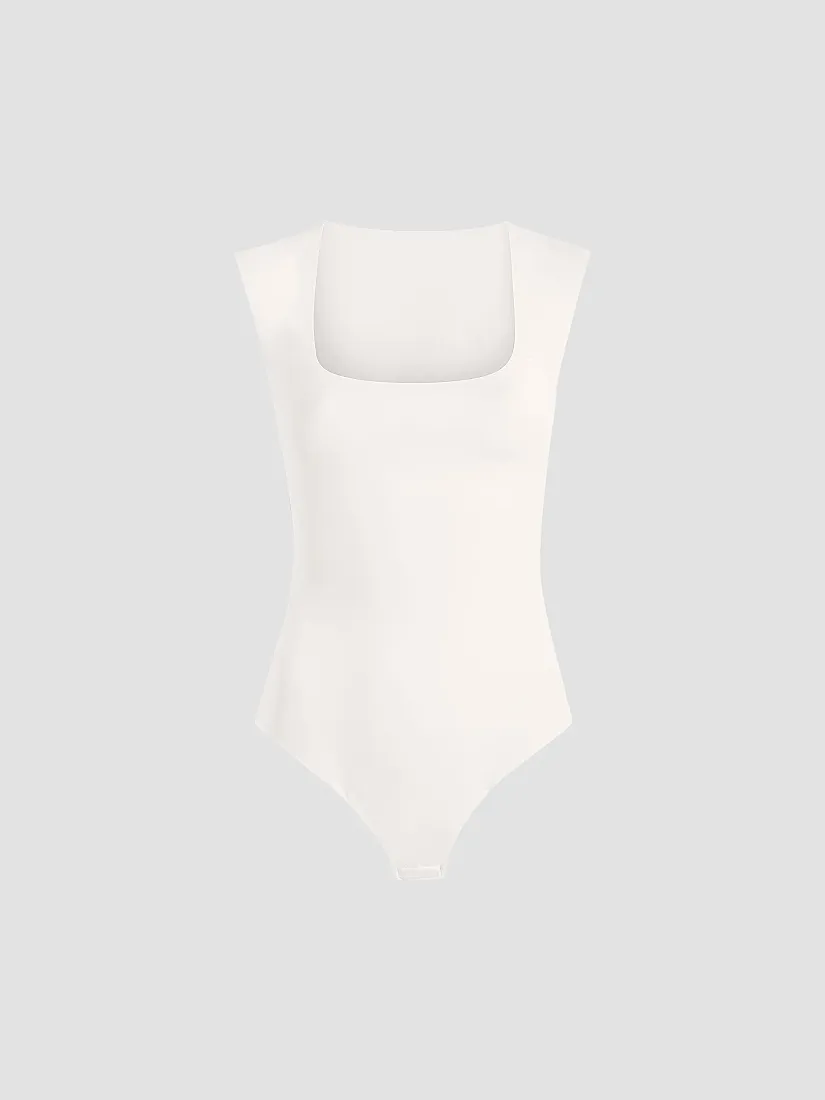 Commando Neoprene Cap-Sleeve Bodysuit