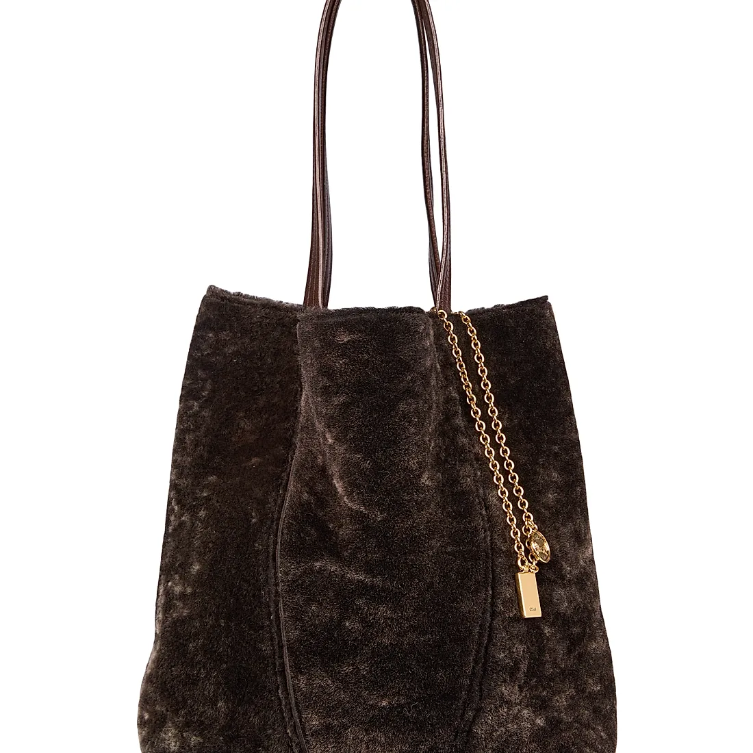 Chloé Spin Shearling Tote Bag