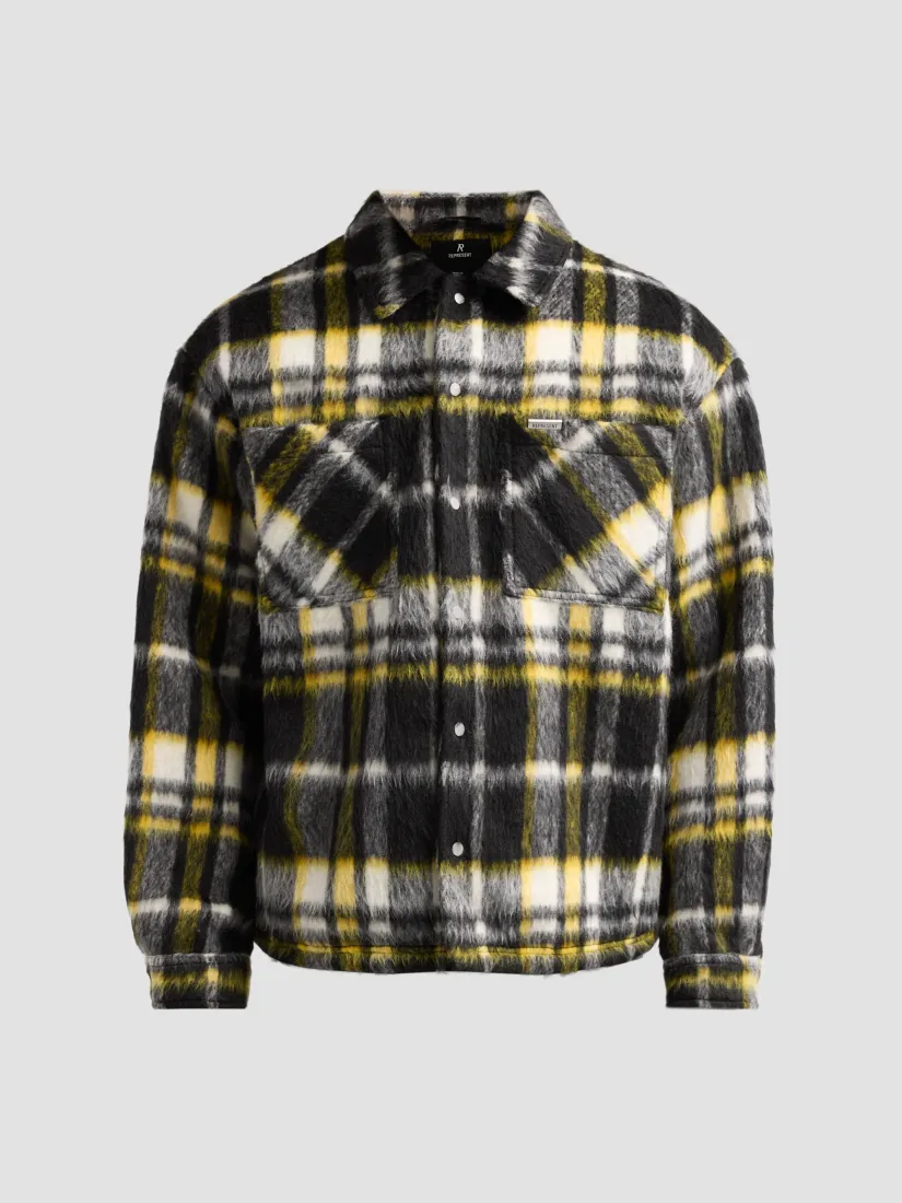 Represent Plaid Textured Overshirt