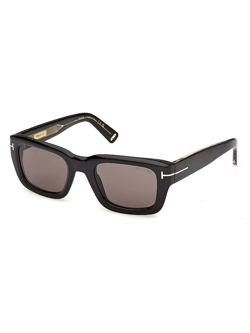 Tom Ford Icon 52MM Rectangular Sunglasses