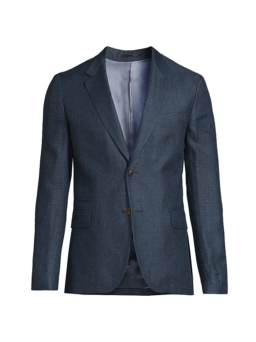 Paul Smith Linen-Wool Two-Button Jacket