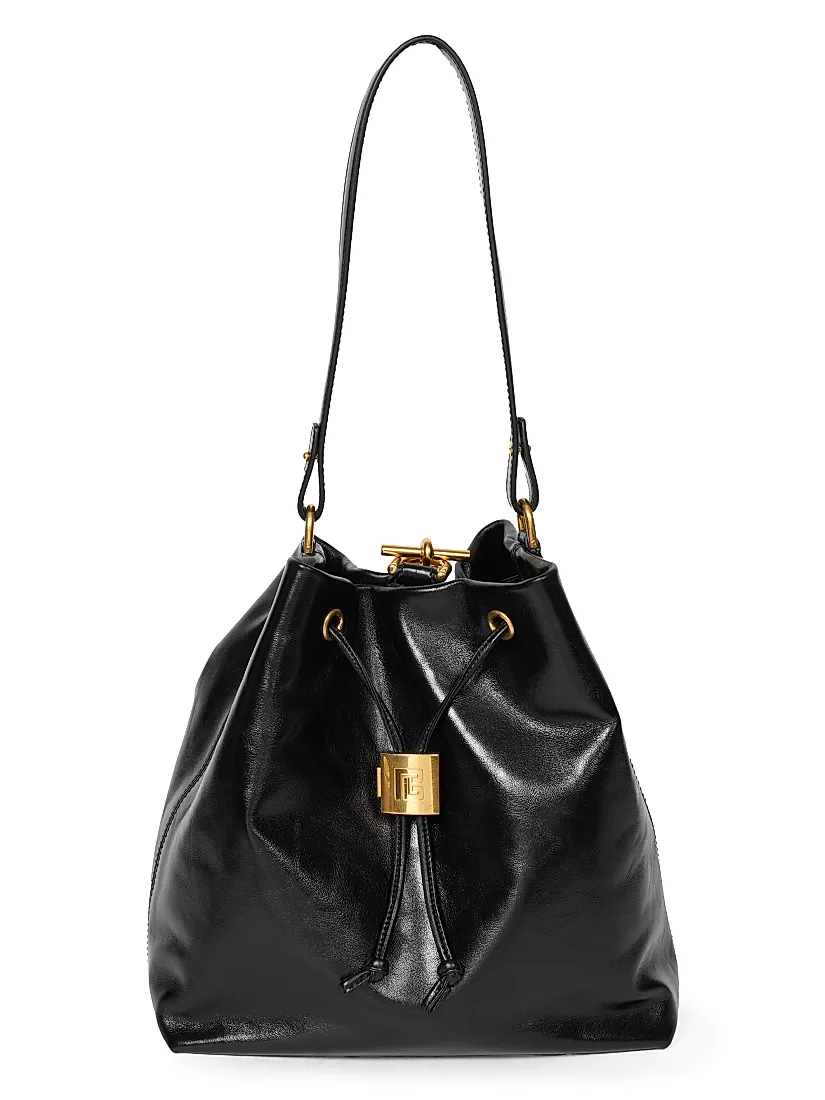 Balmain Sync Leather Backpack