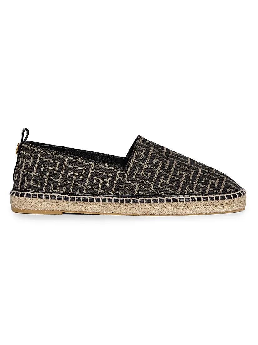 Balmain Monogram Jacquard Espadrilles