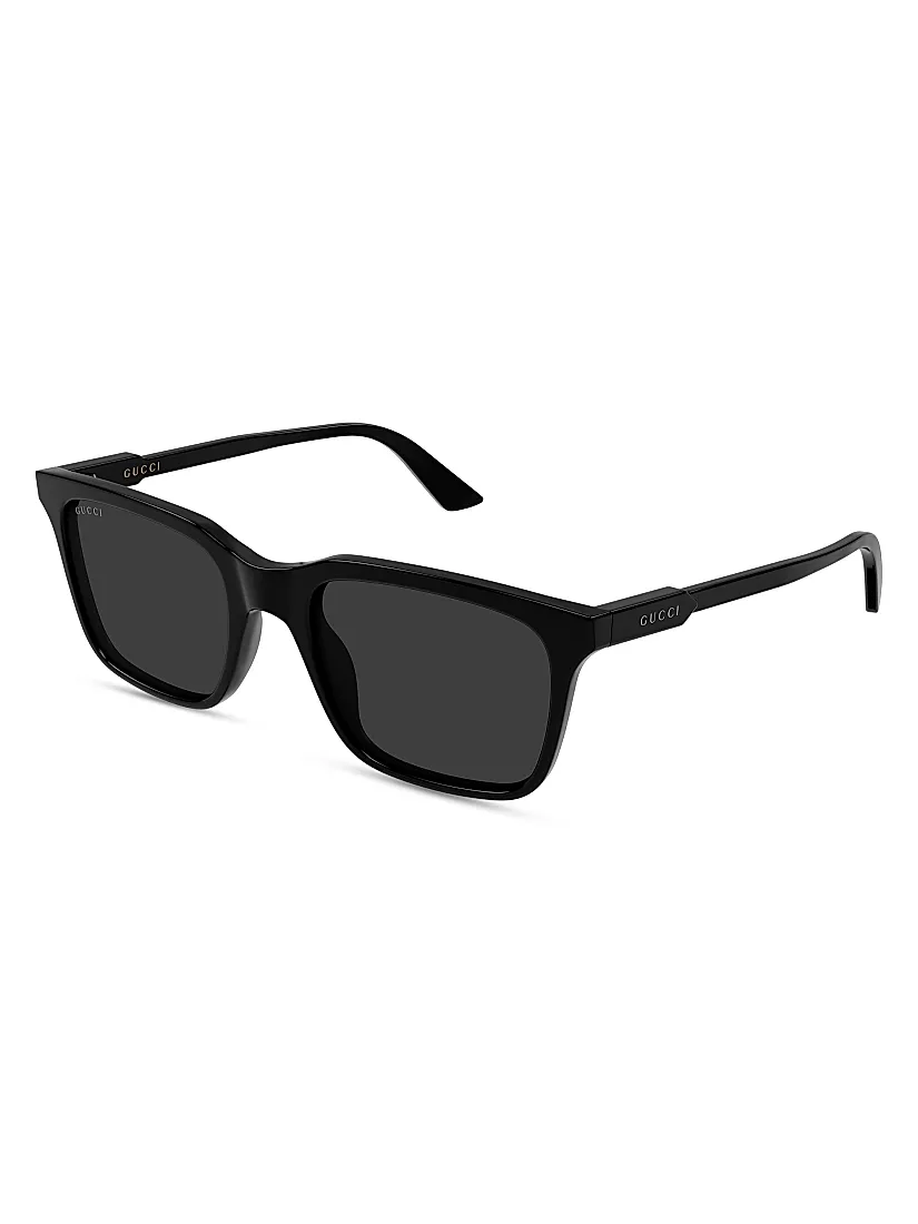 Gucci Light Acetate 53MM Rectangular Sunglasses