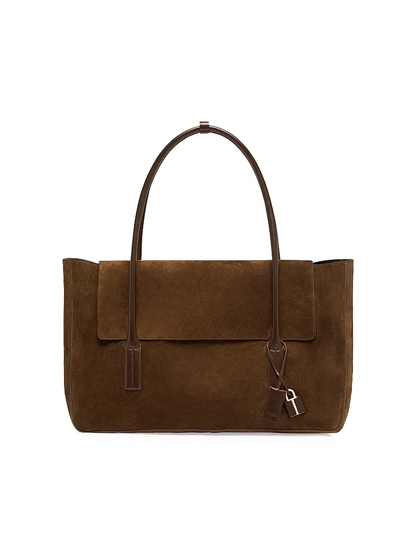 Tom Ford Eclipse Large Suede Shoulder Bag