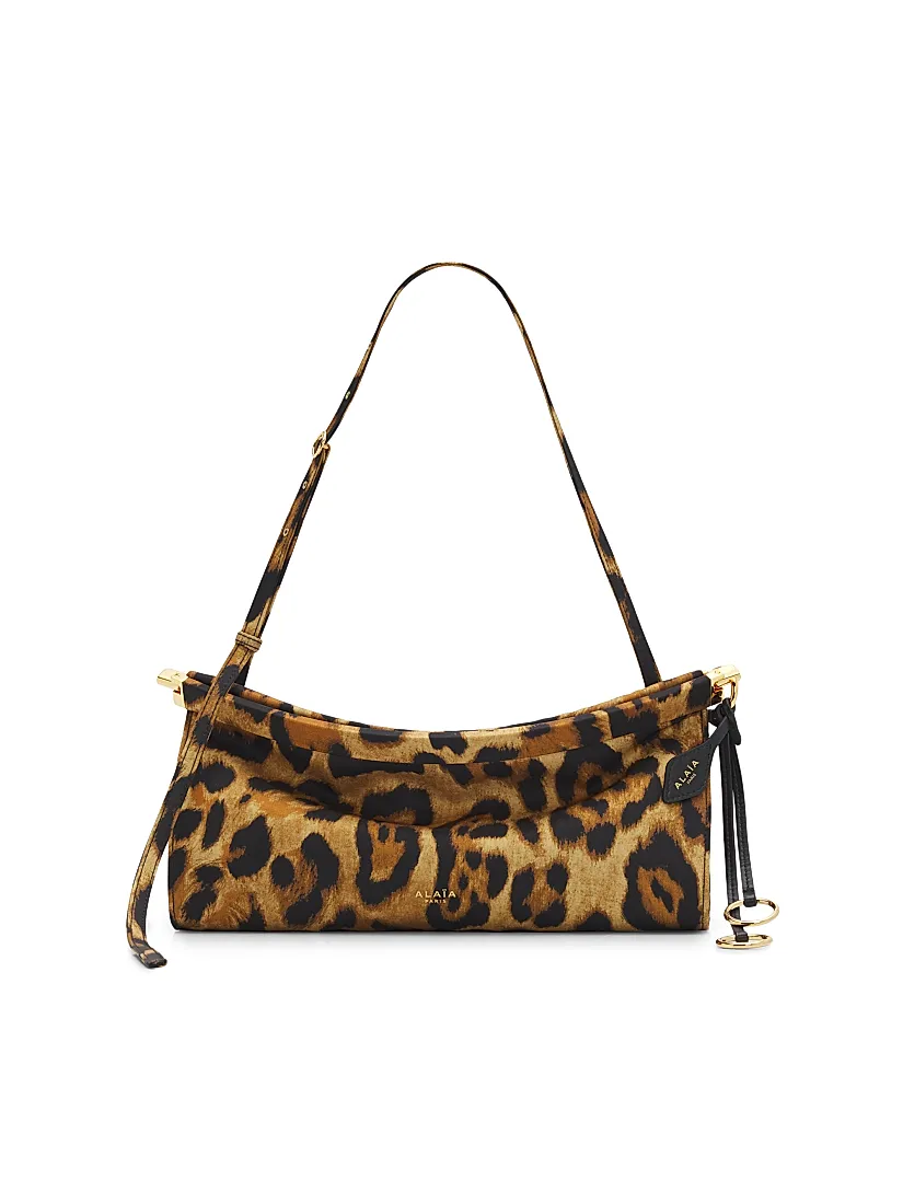 Alaïa Click Medium Leopard Shoulder Bag