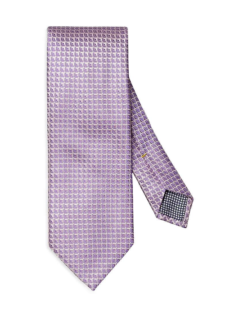 Eton Geometric Silk Tie